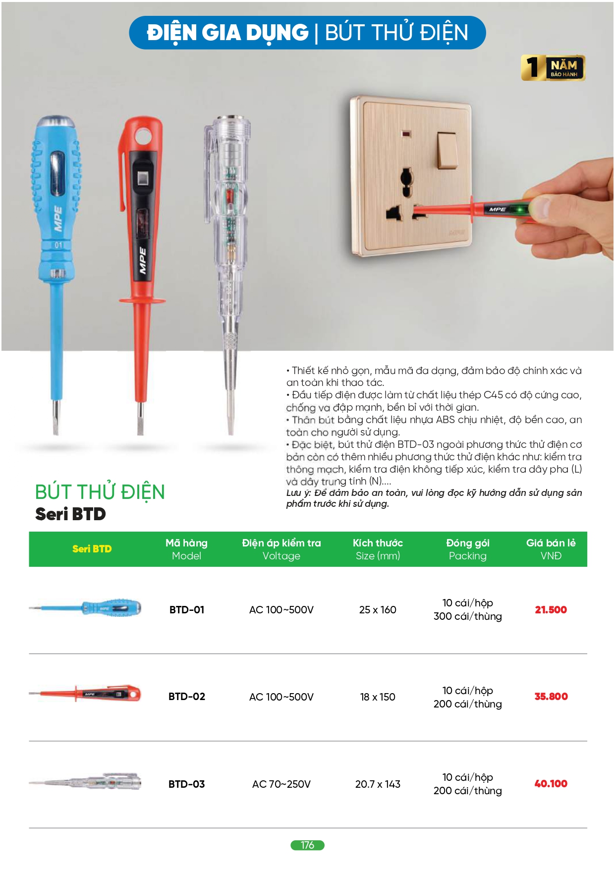 Bảng giá đèn LED MPE 2026
